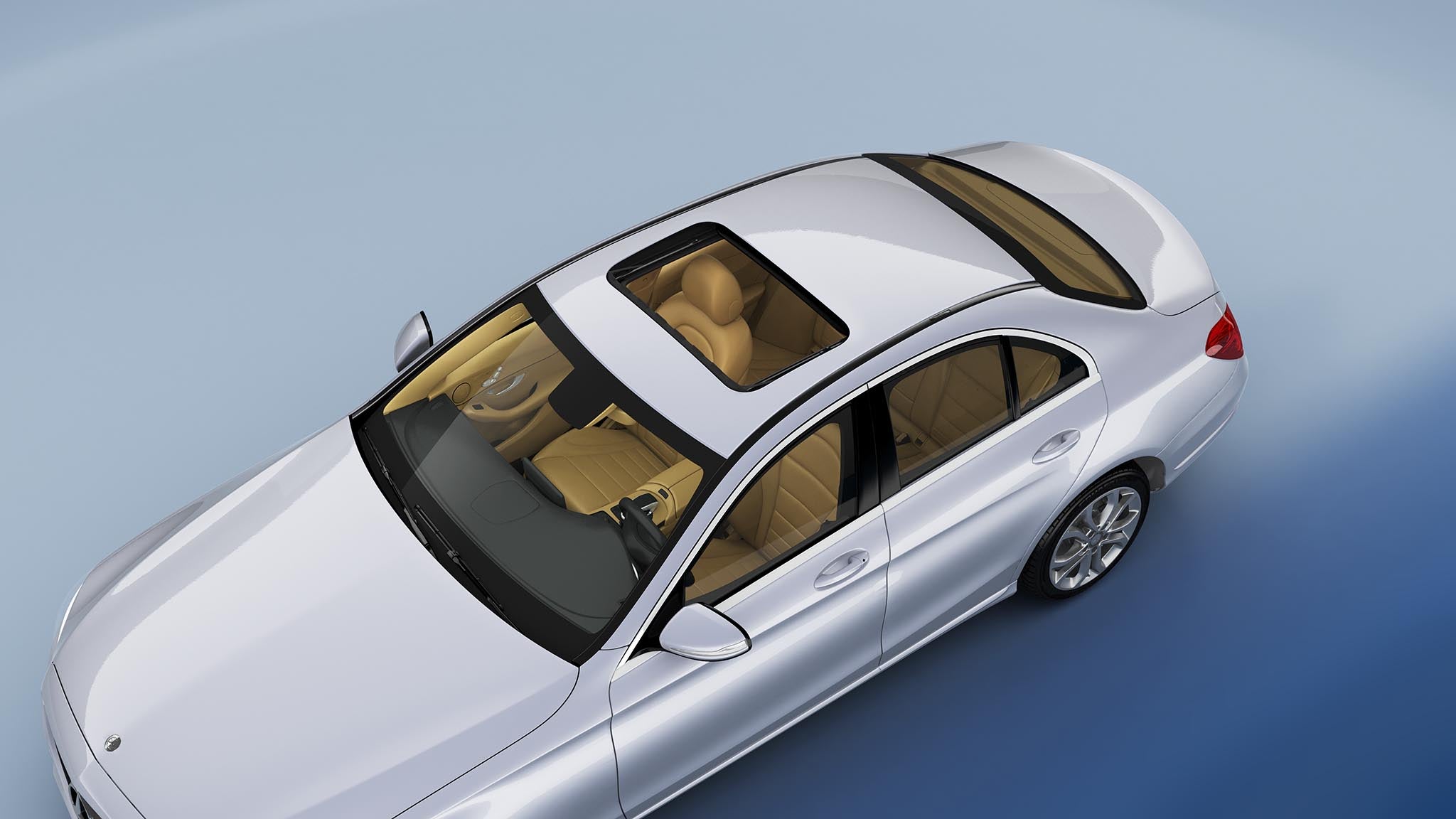 Classic sunroof in a Sedan