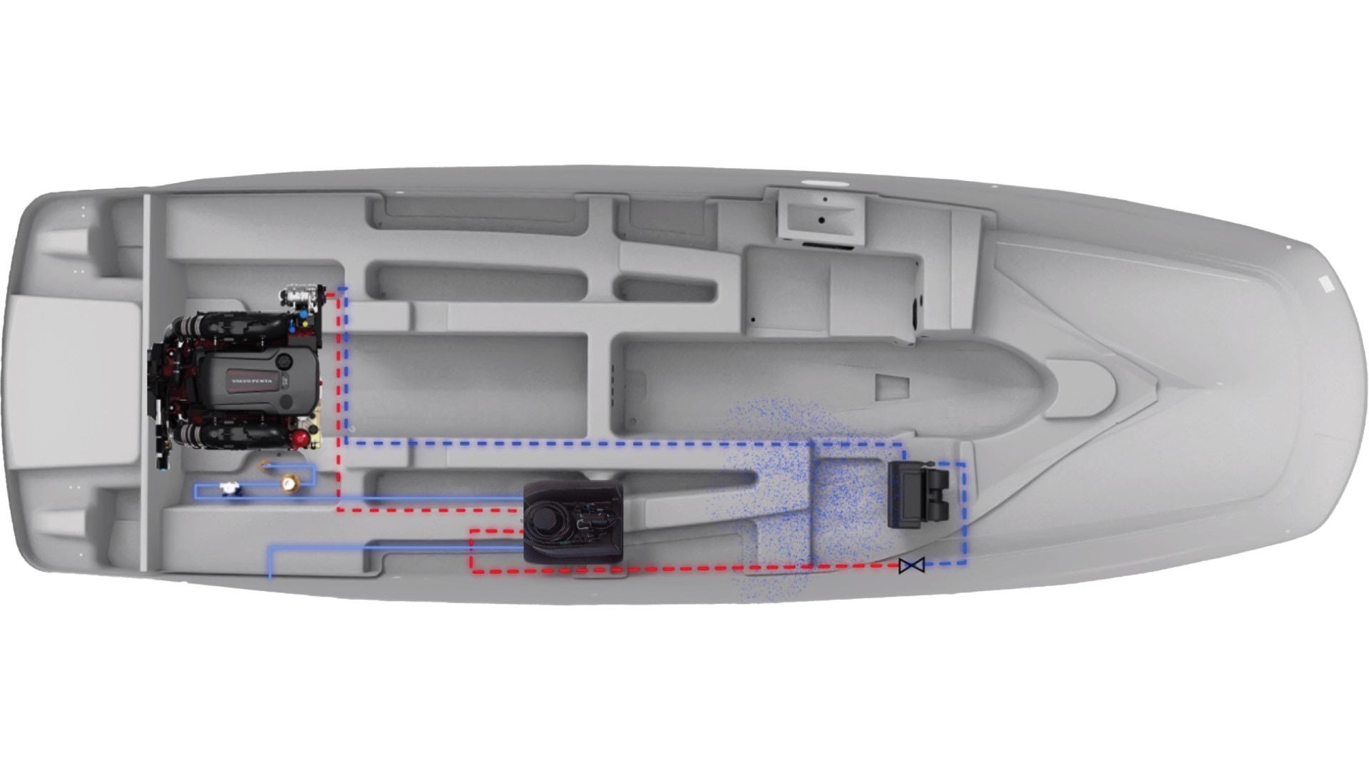 Illustration of Breeze by Webasto in a boat