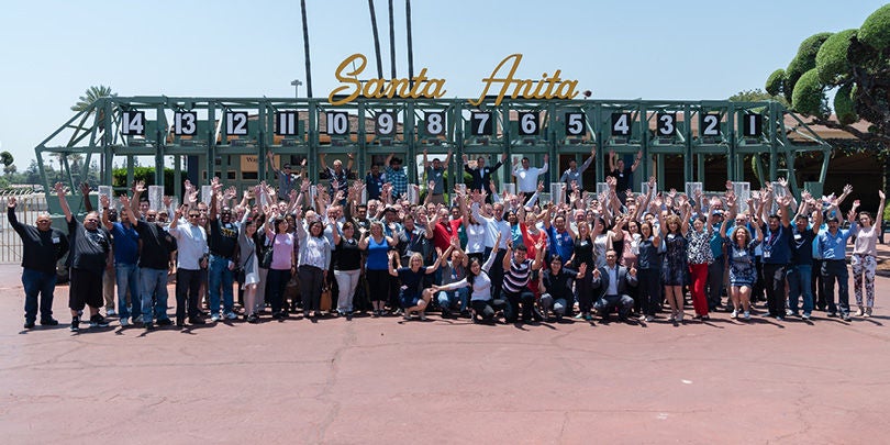 Die amerikanischen Mitarbeiter in Santa Anita