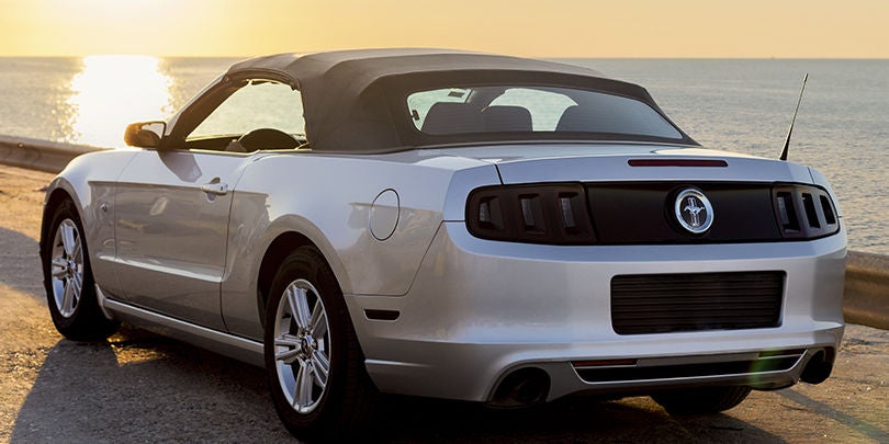 A Mustang convertible