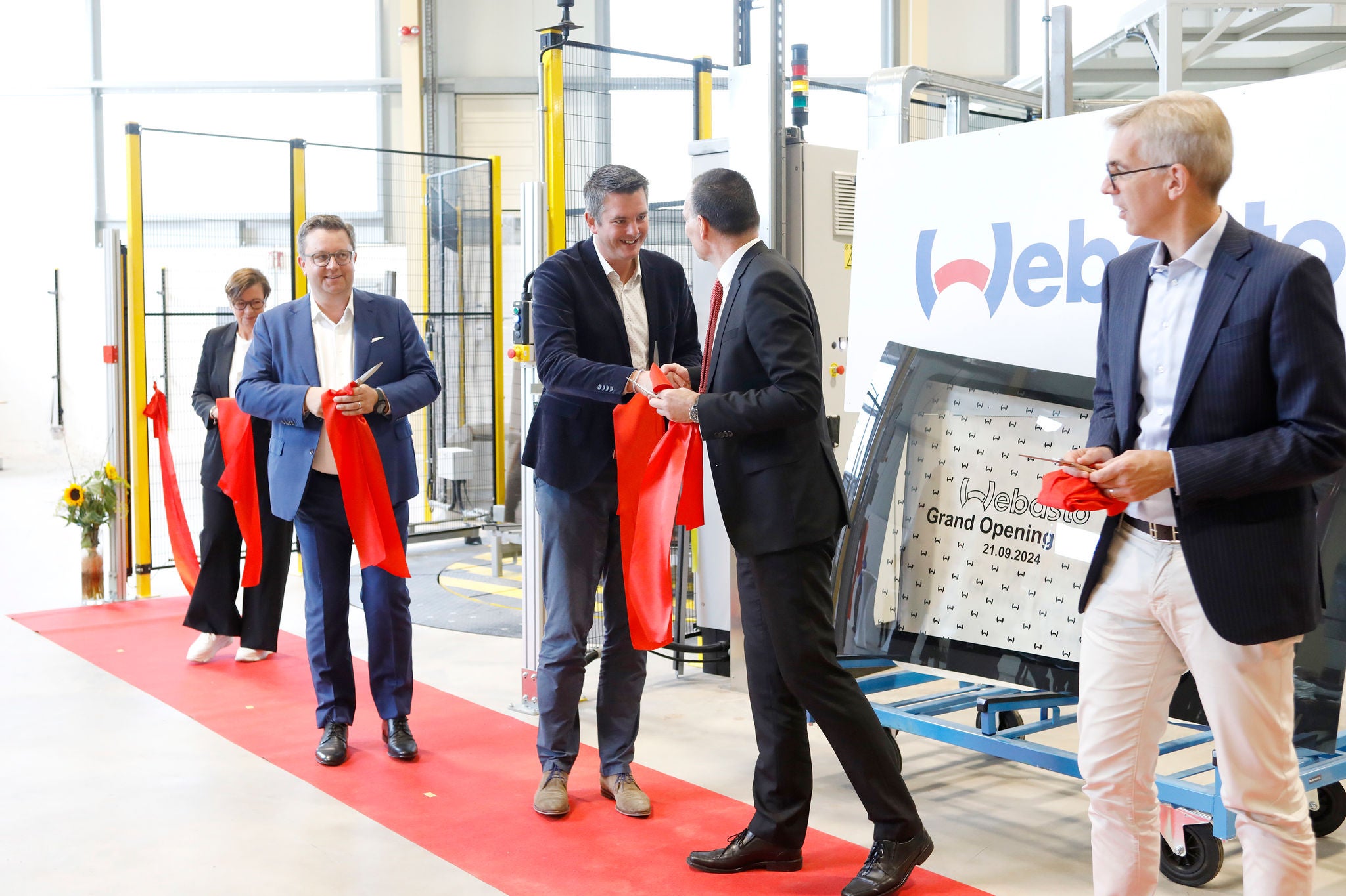 Opening of the new hightech production line in Luxembourg